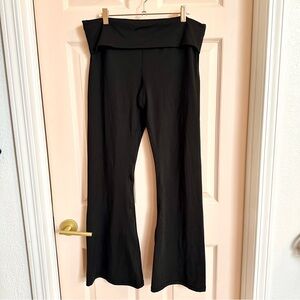 Black pacsun fold over workout pants